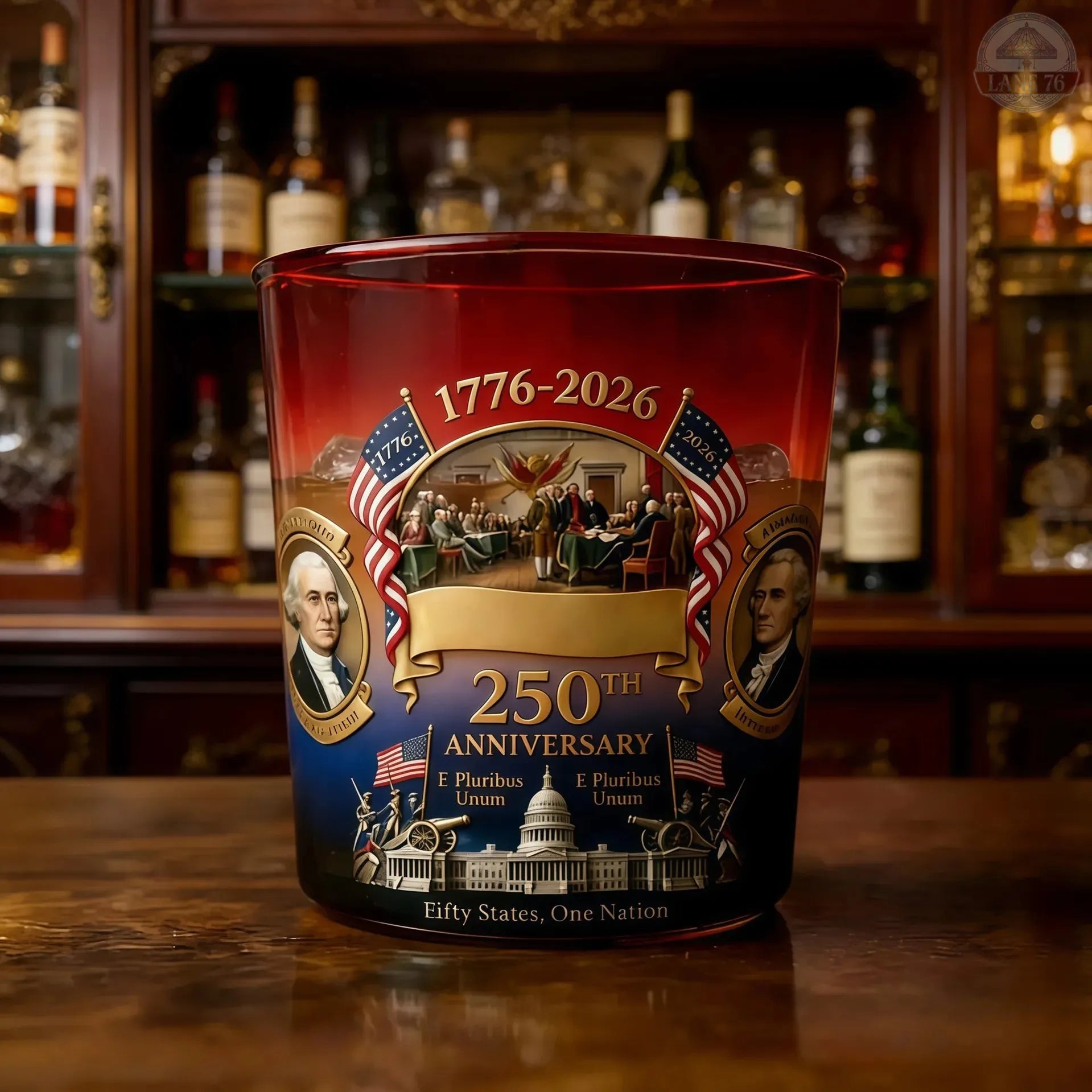 Decantador de Whisky y Juego de Copas del 250 Aniversario