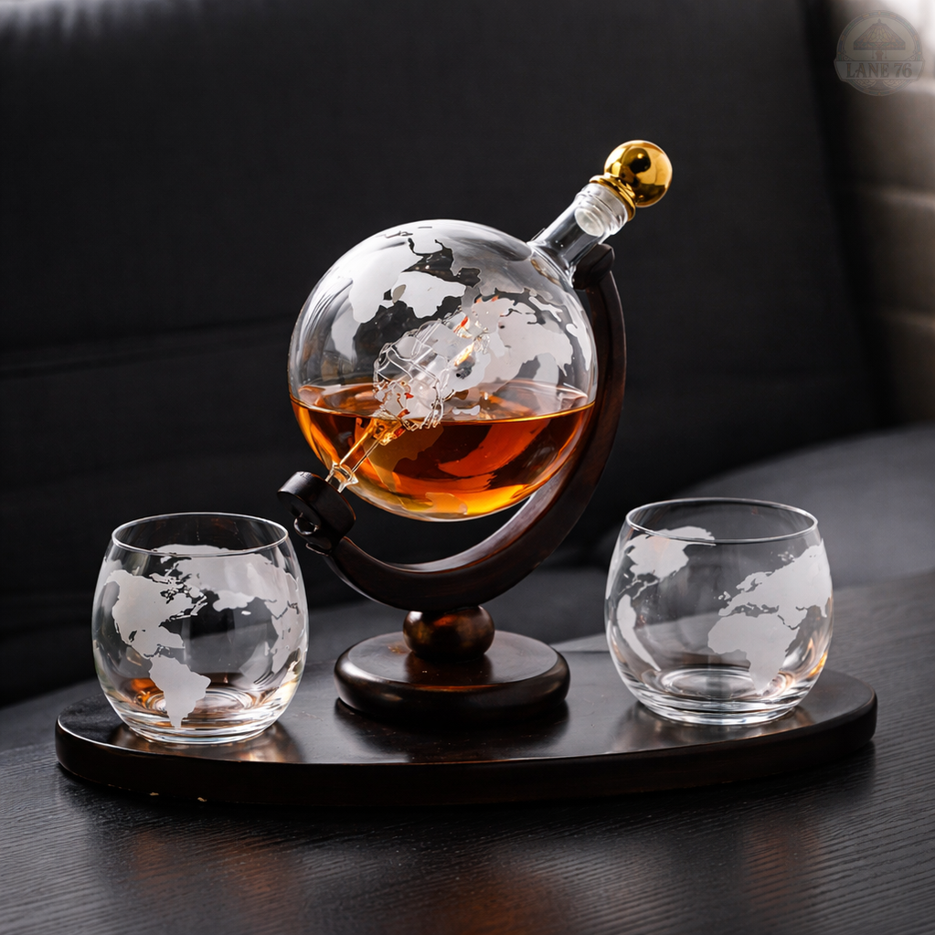Decantador de Whiskey - Edición Mapa del Mundo