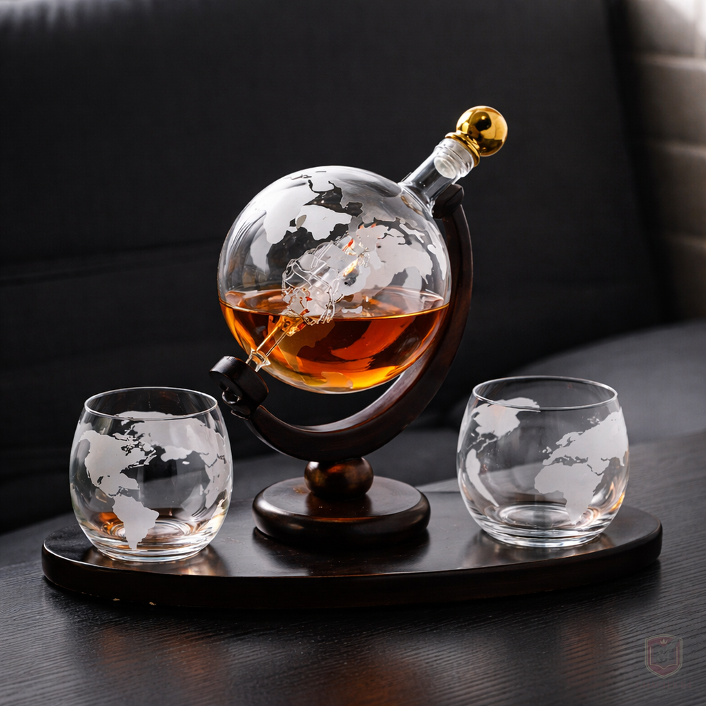 Decantador de Whisky - Edición Mapa del Mundo