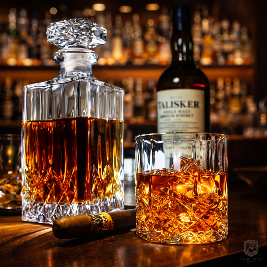 Decantador de Whisky - Set con Botella y Copas