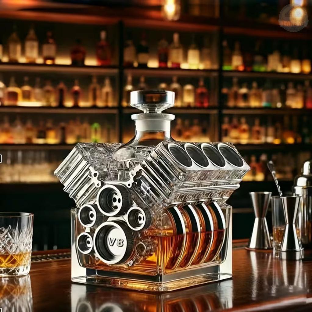 Decantador de Whisky - Edición Motor V8