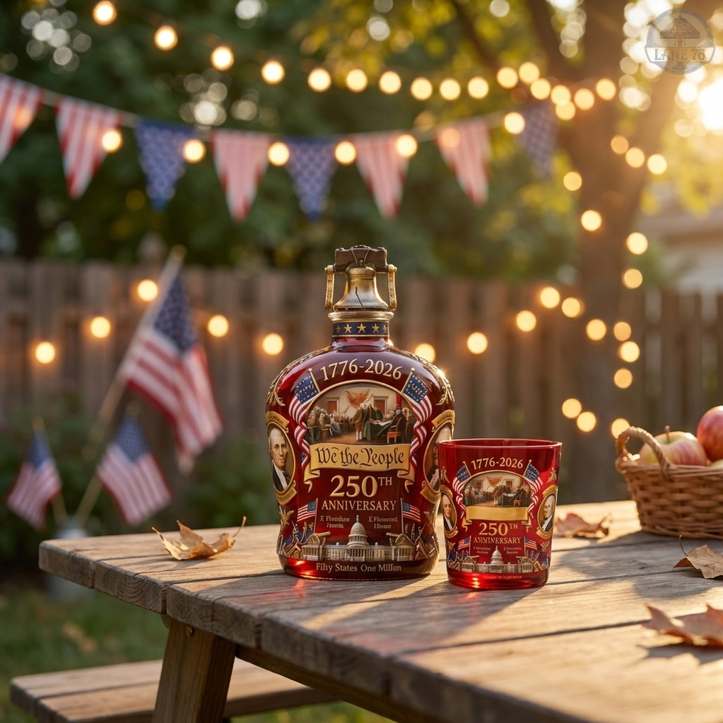 Decantador de Whisky y Juego de Copas del 250 Aniversario